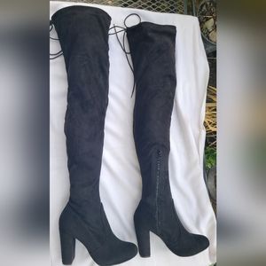 Size 9 Lulu's over-the-knee black coats. New.